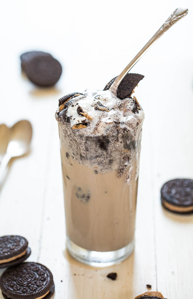 Iced coffee recepten cookies & cream milkshake