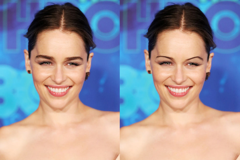 emilia clarke wenkbrauwen