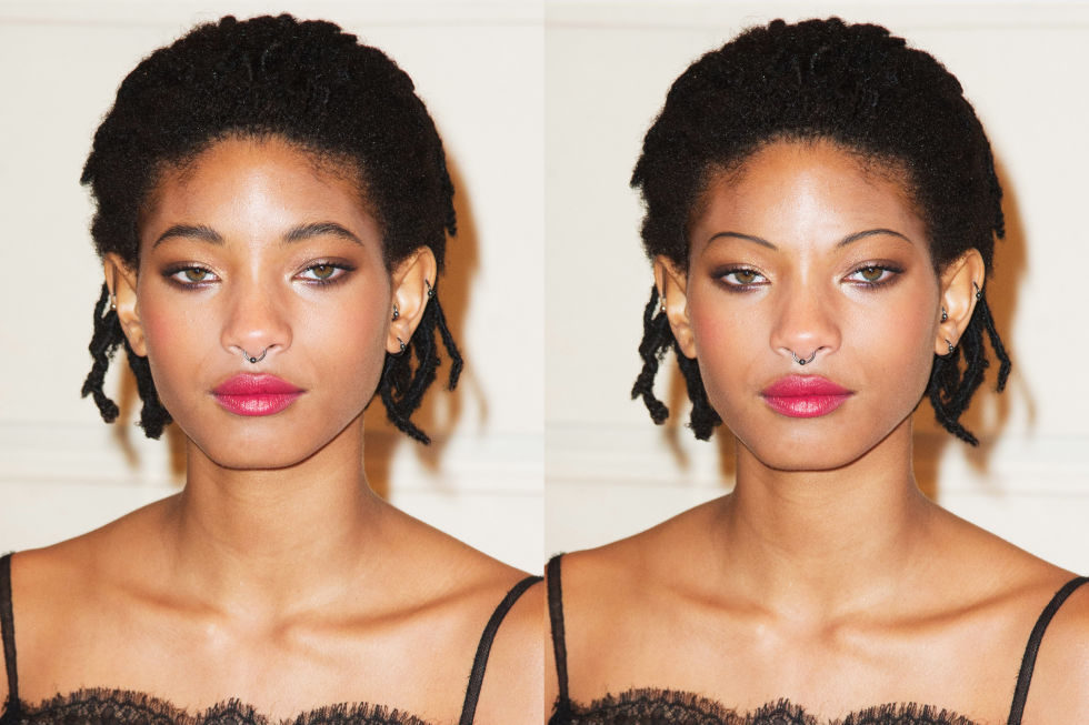 willow smith wenkbrauwen