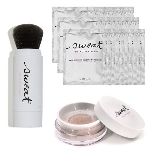 athleisure beauty sweat cosmetics