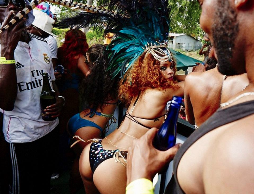 Rihanna Crop Over Crawpova wukking up barbados festival