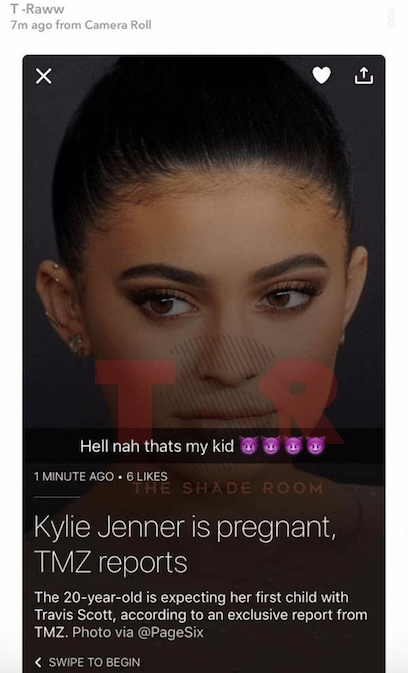 kylie-jenner-zwanger-travis-scott-vier-maanden-babybuik-foto-onthulling