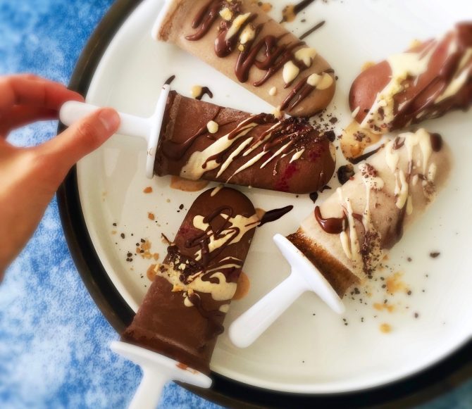 Guilt-Free vegan Dessert: Chocolade-ijsjes met Framboos - 1