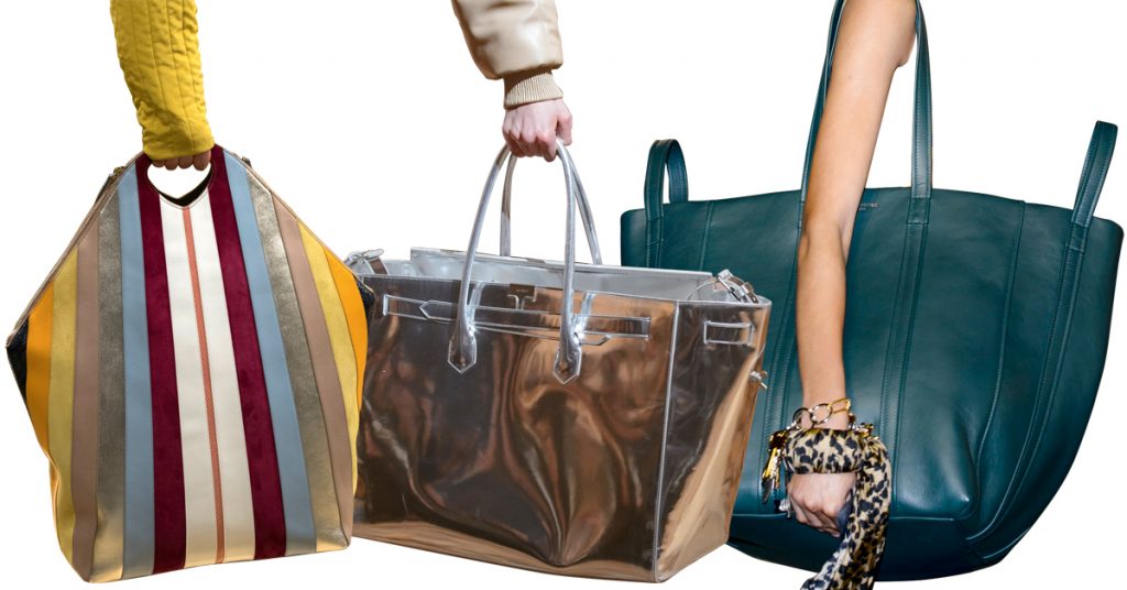 accessoire trend stijlgeboden handtas bag maxi tas balenciaga off white jil sander