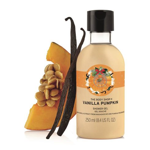 pompoen pumpkin vanille shower gel the body shop