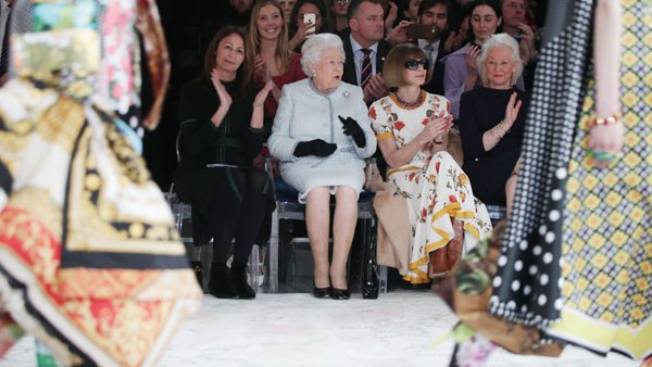 the queen elizabeth london fashion week
