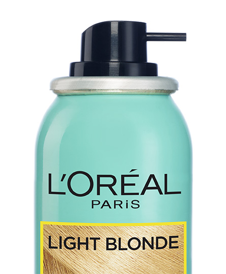 uitgroei spray blond haar