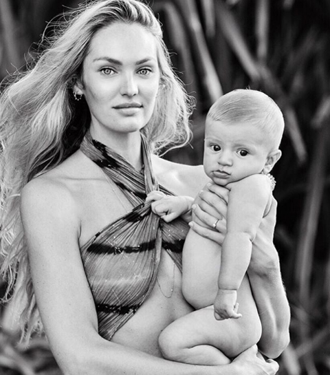 Candice Swanepoel verwelkomt haar tweede kindje