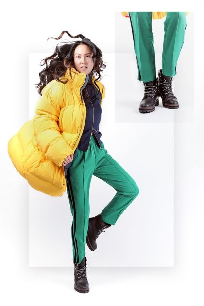 timberland stoer boots sporty puffer training