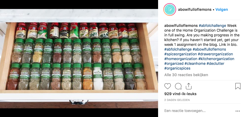 Home organizing: 10 instagram accounts die je hele leven helpen opruimen - 9