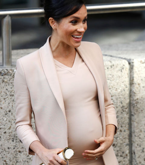 De royal baby komt eraan: alle zwangerschapslooks van Meghan Markle