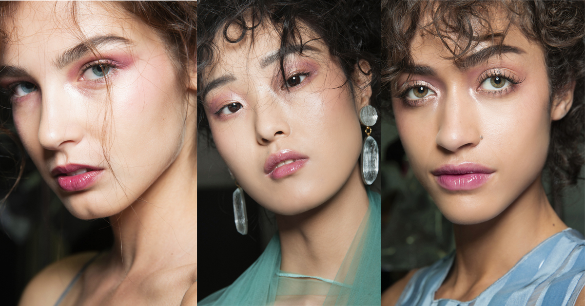 roze oogschaduw giorgio armani catwalk