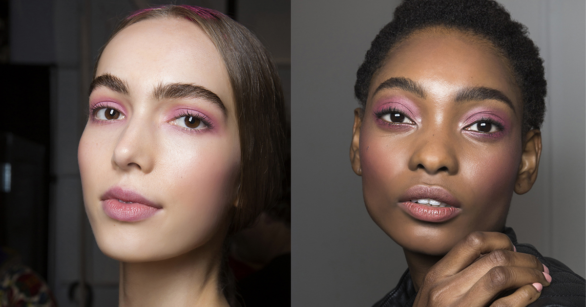 roze kleur oogschaduw