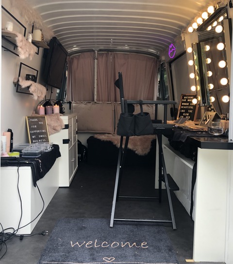 Beauty Truck, Beauty On Wheels, Mobiel make-up salon, Make-up, Make-Over, Schoonheidsspecialiste