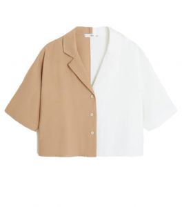 mango blouse tweekleurig