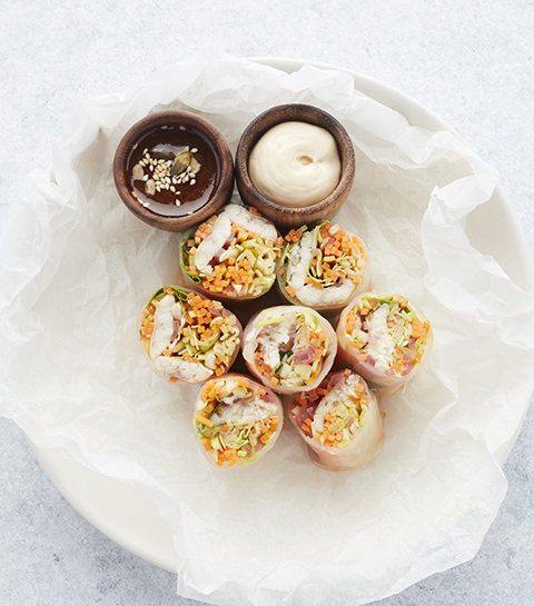 Recept: Springrolls met gerookte paling, miso en soja