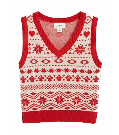 Holiday knitted vest € 25