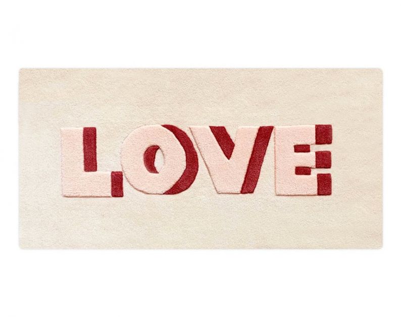 Vloerkleed 'love', Maison Deux, bijenkorf