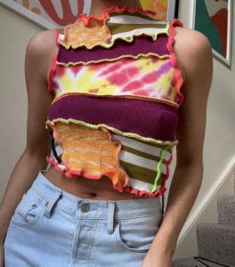 rua carlota patchwork top