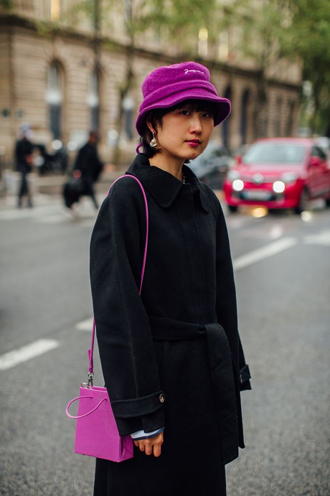 streetstyle bucket hat Jacquemus