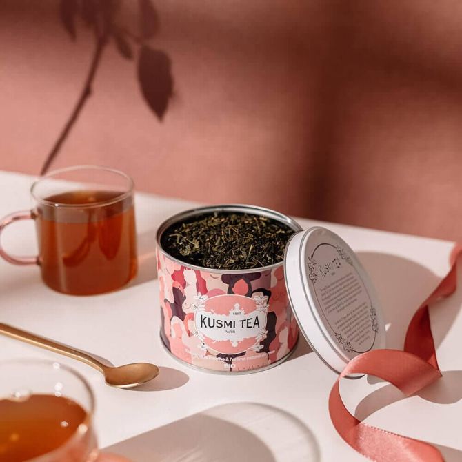 kusmi tea roze oktober borstkankermaand steunen