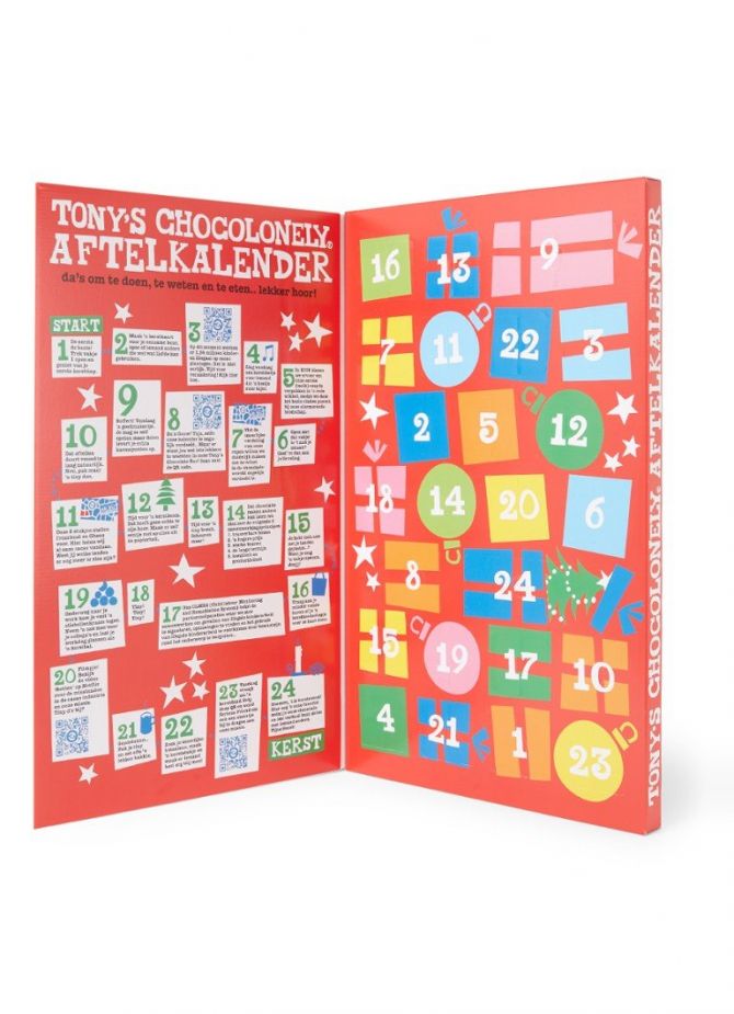 Tony's Chocolonely Kerst chocolade advendskalender