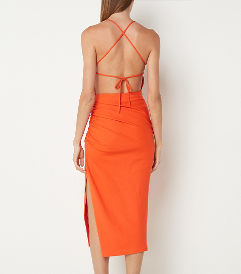 bold orange jurk