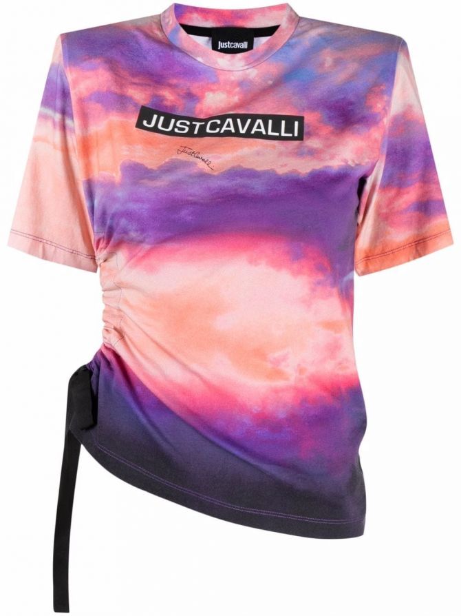 just cavalli t-shirt trend nazomer sunset print