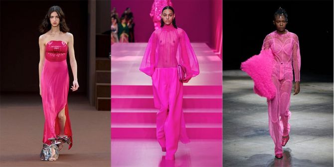 Loewe Valentino roze trend
