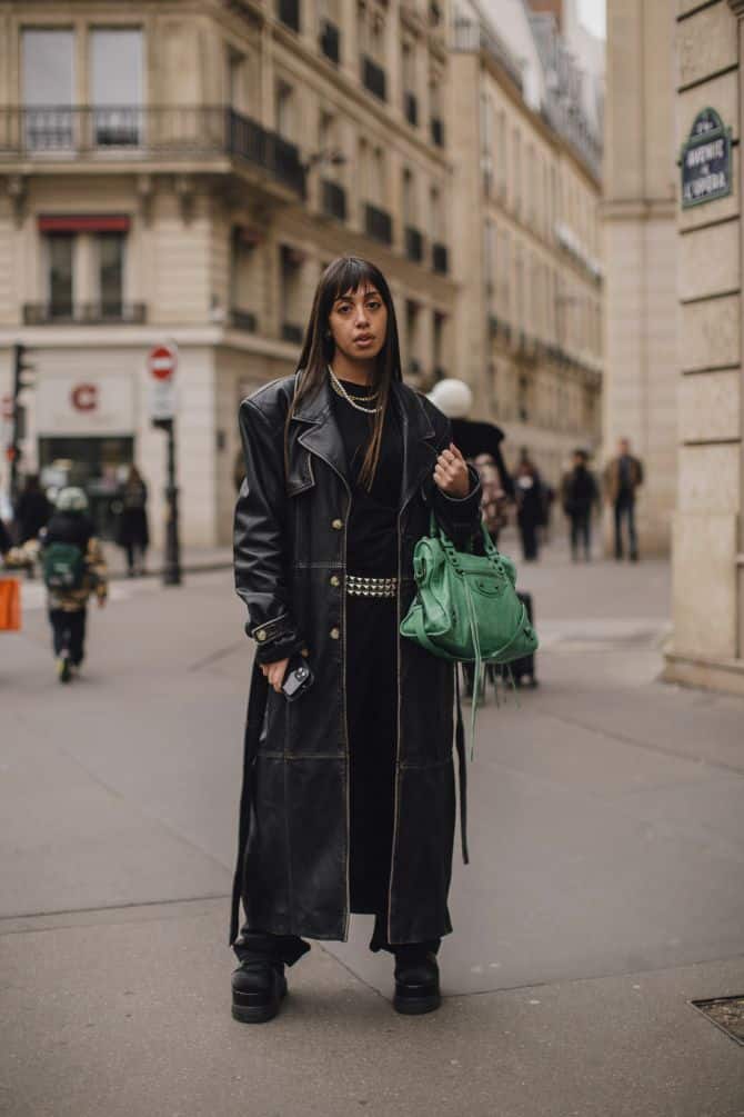 outfit designer handtas streetstyle