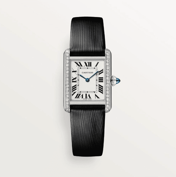 Cartier - Tank Must small horloge van staal met 40 diamanten CRW4TA0016 - €6200