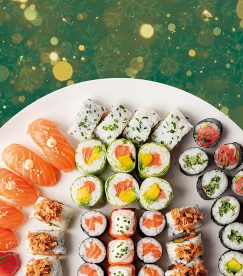 Sushi tijdens je eindejaarsfeestje? Ontdek de party schotels van Sushi Daily