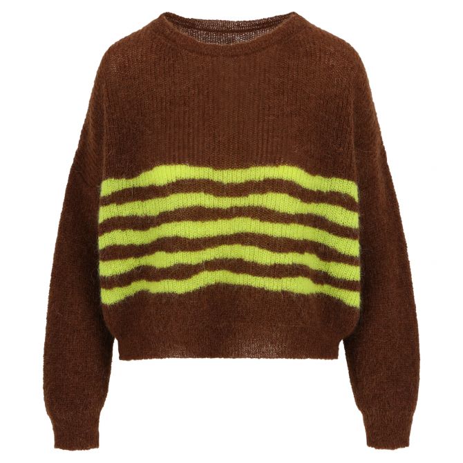 tricot pop kleurrijke sweater