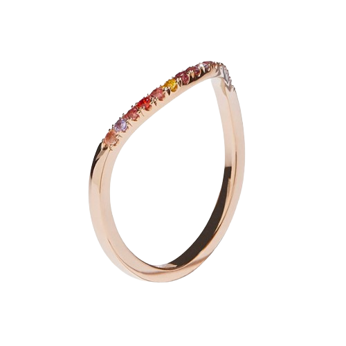 Curvy Carol Sunset ring