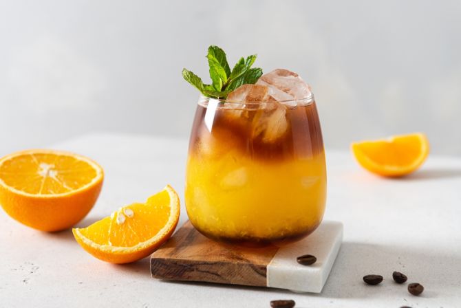koffie appelsiensap sinaasappel cold brew