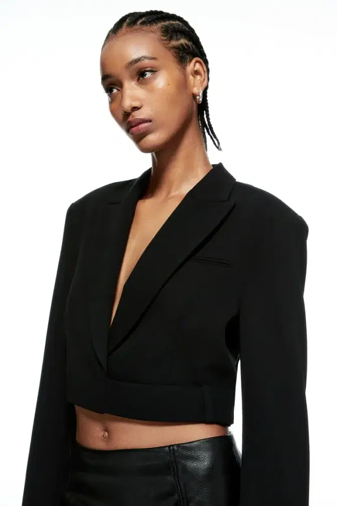 Cropped blazer, H&M winterjassen trends