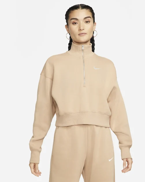 Nike Sportswear Phoenix Fleece dames sweatshirt met halflange rits, €64,99, Nike