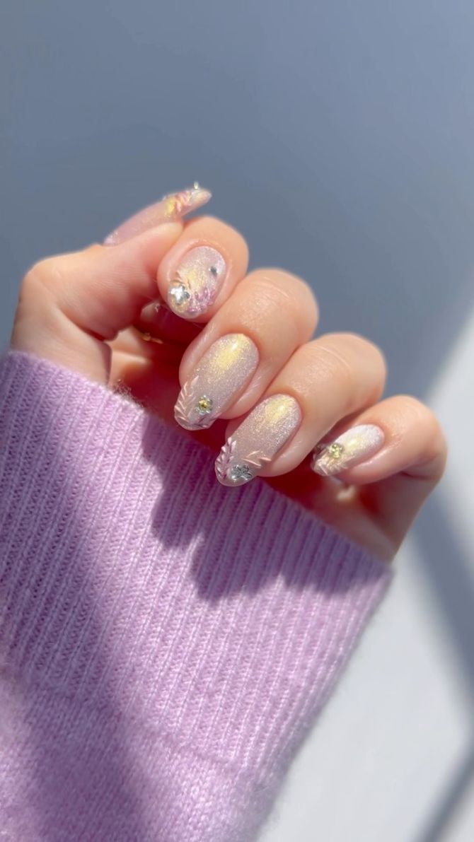 bloemen manicure nagels inspiratie