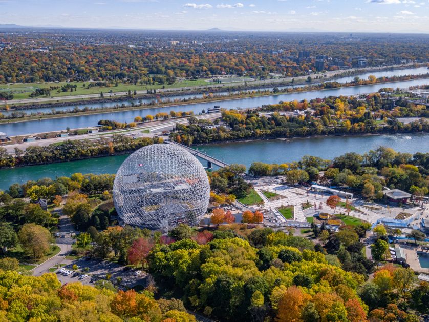Destination dupes, Luchtfoto Montreal, Canada