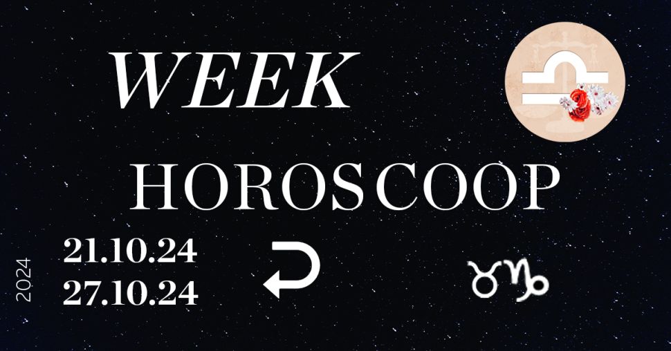 Weekhoroscoop: jouw voorspellingen voor 21 tot 27 oktober 2024