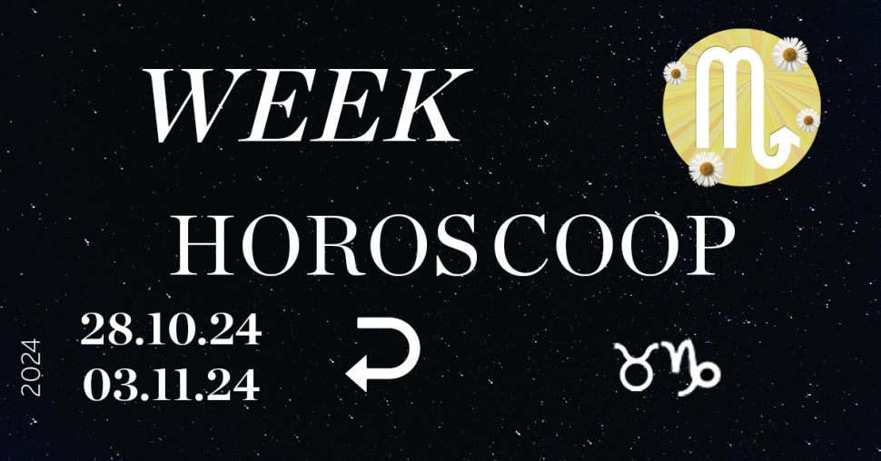 Weekhoroscoop: jouw voorspellingen voor 28 oktober tot 3 november 2024
