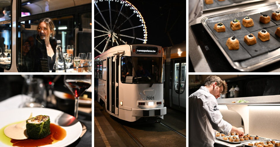 Het meest onverwachte restaurant van Brussel rijdt op rails