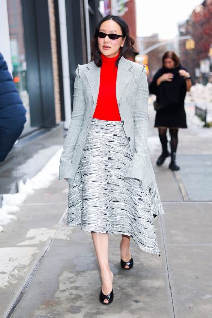 peep-toe mules