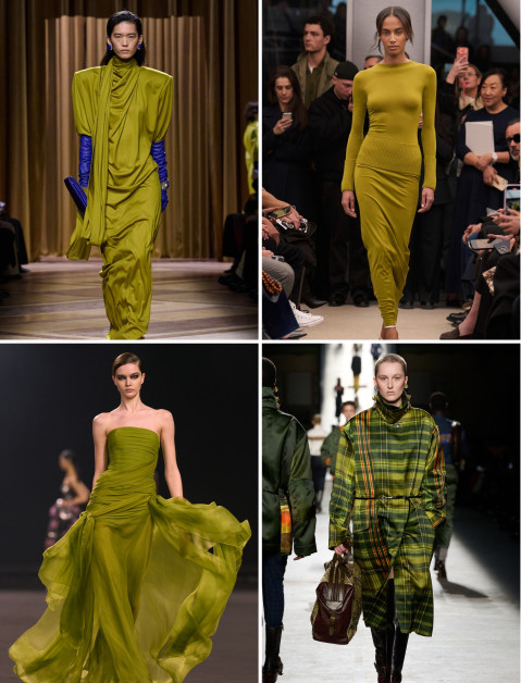 Mugler; Alaรฏa; Elie Saab; Dries Van Noten