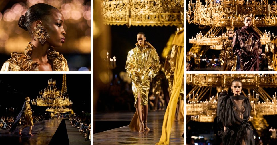 Paris Fashion Week: Saint Laurent gaat voor goud
