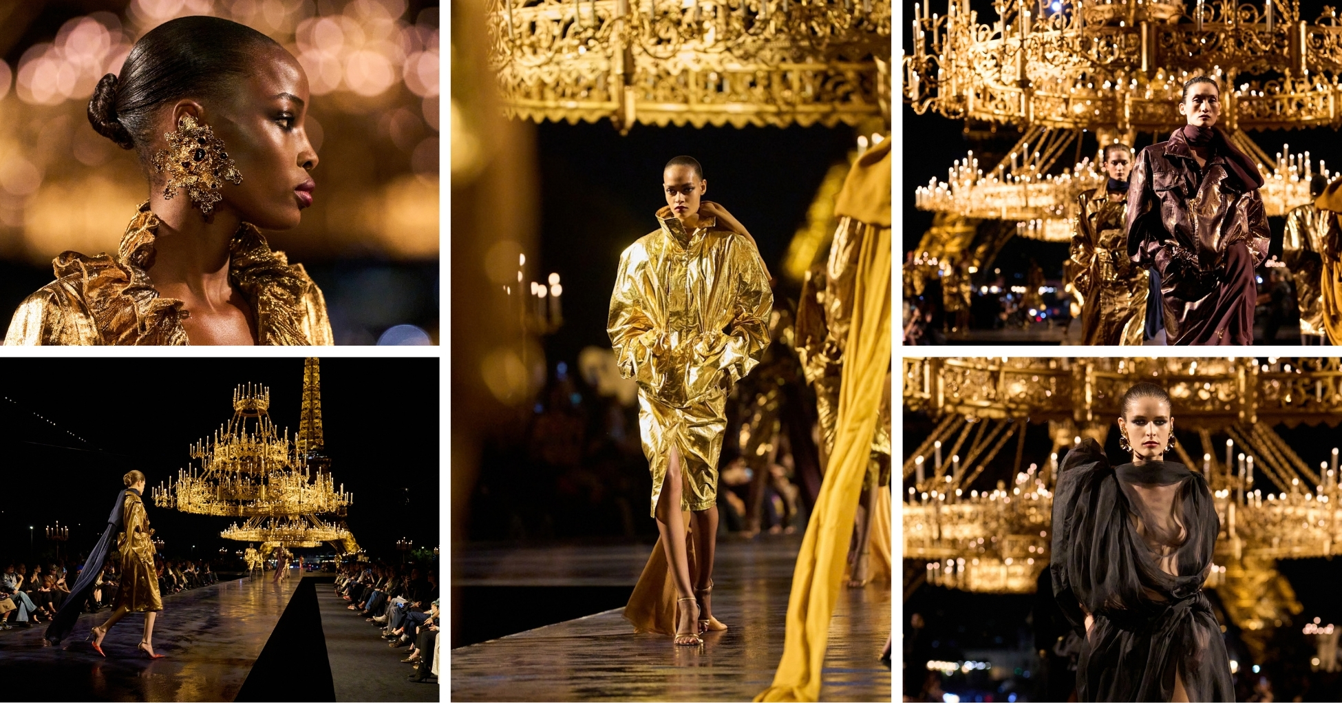 Paris Fashion Week: Saint Laurent gaat voor goud